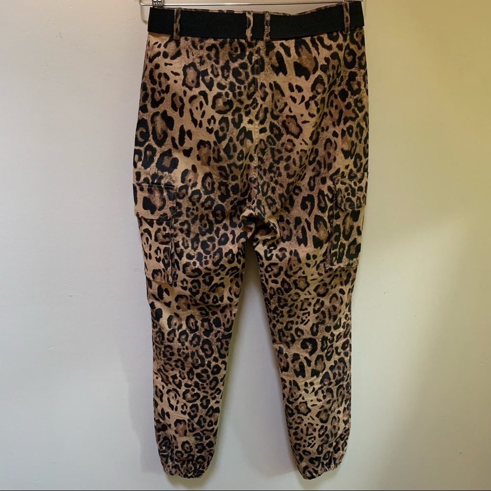 36 Point 5 Cheetah Cargo Jogger Pants - Picture 2 of 8